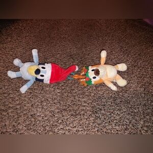 Bluey And Bingo Christmas Keychains